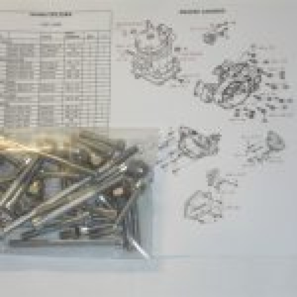 Honda CR125RA 1987-89 Engine Covers &amp; Cylinder Stainless Steel Allen Bolt &amp; Nut Kit