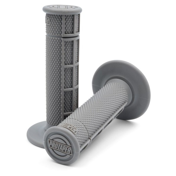 Pro Taper Handlebar Grip MX Single Dendity Race Cut Half  Waffle Gray