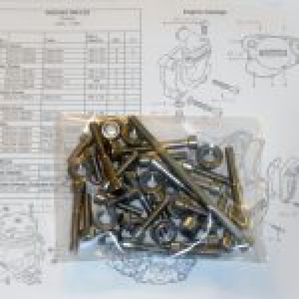 Suzuki RM125 E/F 1984-85 Engine &amp; Cylinder Stainless Allen Screw Kit