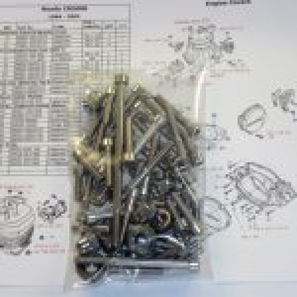 Honda CR500R 1984-01 Engine Covers &amp; Cylinder Stainless Allen Screws, Cylinder Dome Nuts Kit