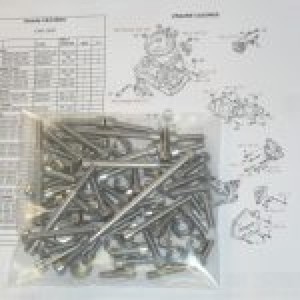 Honda CR125RA 1990-99 Engine Covers &amp; Cylinder Stainless Steel Allen Bolt Upgrade Kit